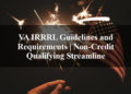 VA IRRRL Guidelines and Requirements Non-credit Qualifying Streamline